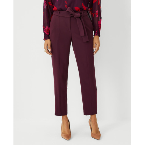 Anntaylor The Petite Tie Waist Ankle Pant in Crepe