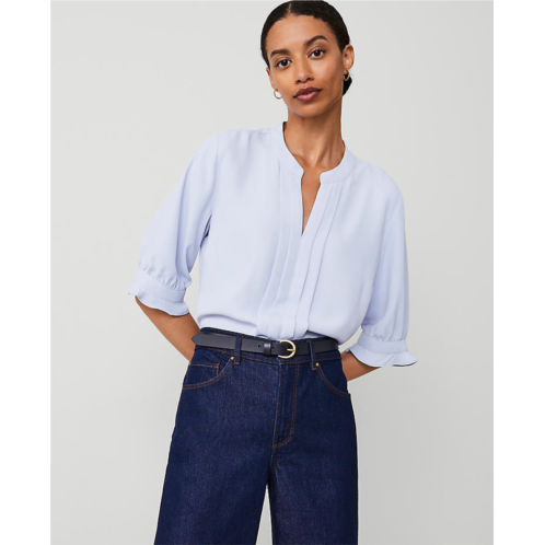 Anntaylor Pleat Neck Popover