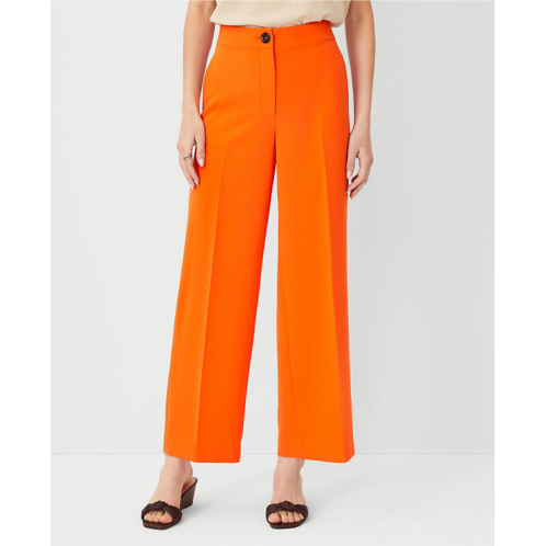 Anntaylor The Wide Leg Ankle Pant in Crepe - Curvy Fit