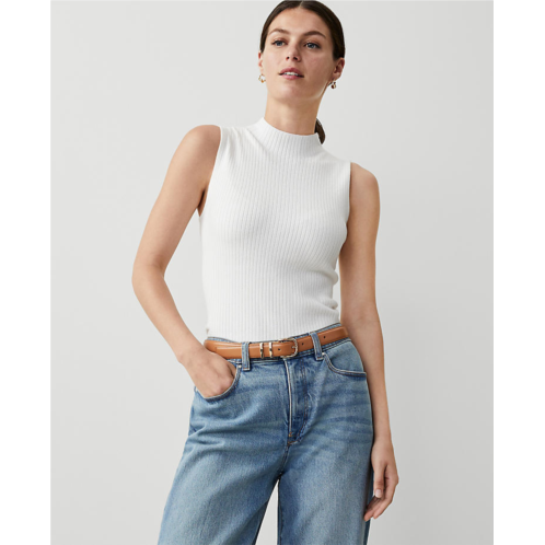 Anntaylor Ribbed Mock Neck Sweater Shell