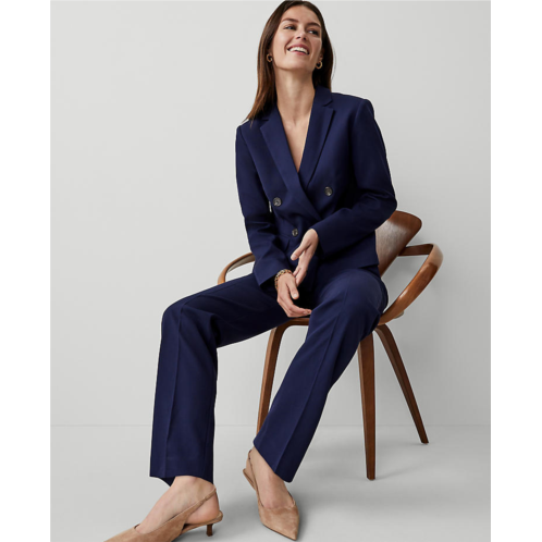 Anntaylor The Mid Rise Straight Pant in Textured Drape