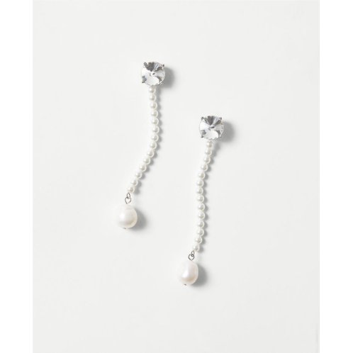 Anntaylor Pearlized Crystal Dangle Earrings