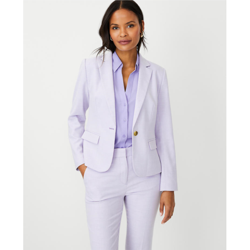 Anntaylor The Perfect One Button Blazer in Textured Stretch