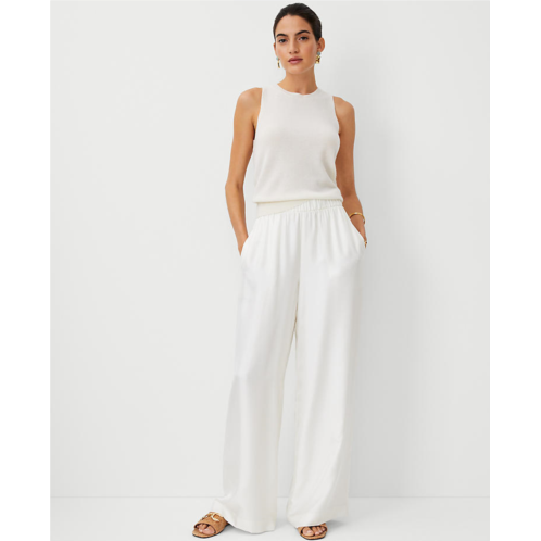 Anntaylor Studio Collection Easy Palazzo Pants in Silk Twill