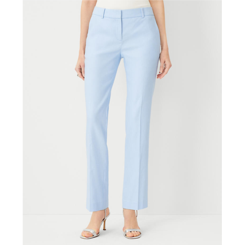Anntaylor The Mid Rise Straight Pant in Linen Twill - Curvy Fit