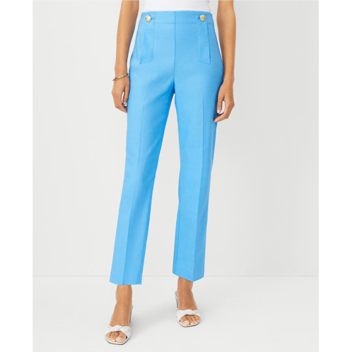 Anntaylor The Petite Pencil Sailor Pant in Linen Twill - Curvy Fit