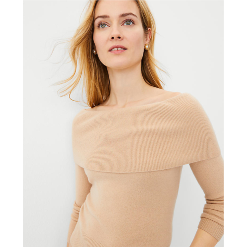 Anntaylor Studio Collection Cashmere Off The Shoulder Sweater