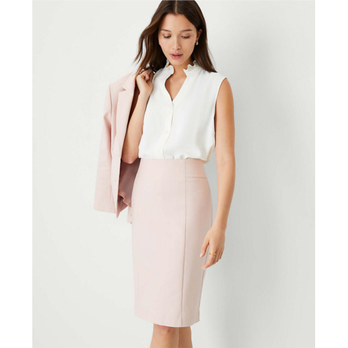 Anntaylor The Petite High Waist Seamed Pencil Skirt in Stretch Cotton