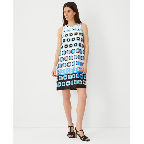 Anntaylor Petite Geo Halter Swing Dress