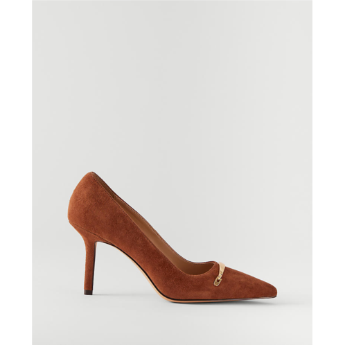 Anntaylor Mae Chain Suede Pumps