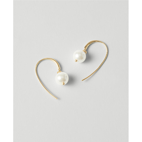 Anntaylor Pearlized Hook Drop Earrings