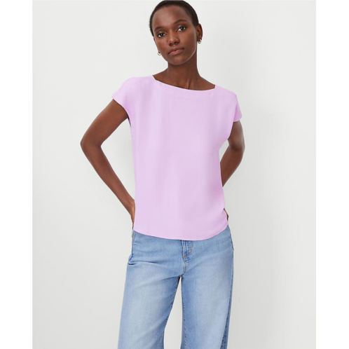 Anntaylor Boatneck Shirttail Top