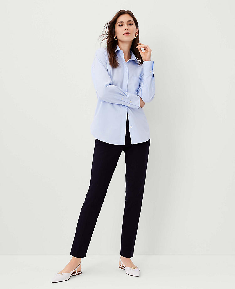 Anntaylor The Tall Button Tab High Rise Eva Ankle Pant