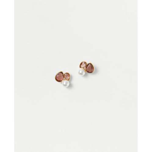 Anntaylor Pearlized Crystal Stud Earrings