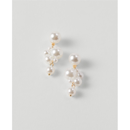 Anntaylor Pearlized Cluster Drop Earrings