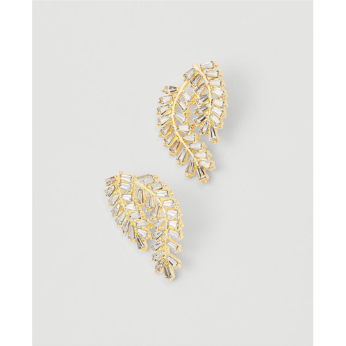 Anntaylor Crystal Leaf Drop Earrings