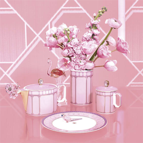 Swarovski Signum vase, Porcelain, Medium, Pink