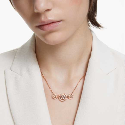 Swarovski Generation necklace, White, Rose gold-tone plated