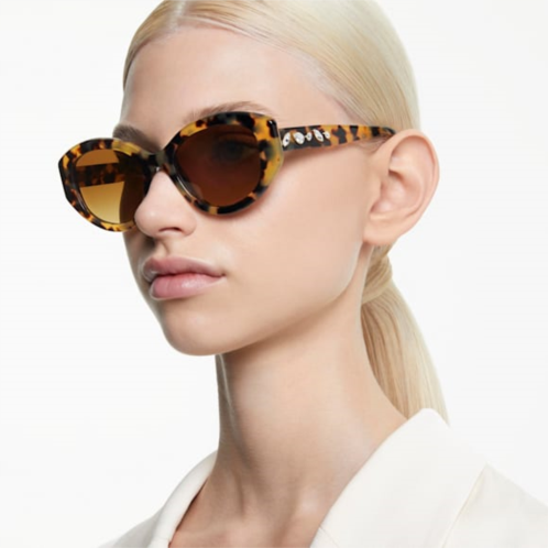 Swarovski Sunglasses, Cat-eye shape, SK6008, Brown