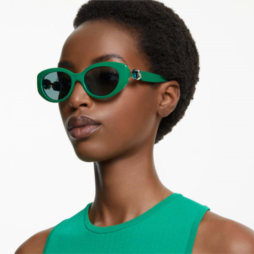 Swarovski Sunglasses, Cat-eye shape, SK6002, Green
