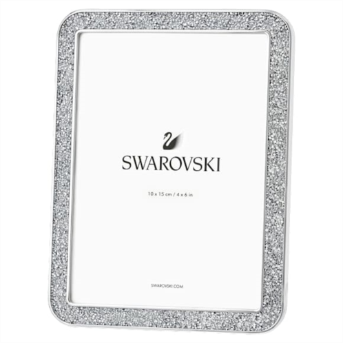 Swarovski Minera picture frame, Rectangular shape, Small, Silver tone