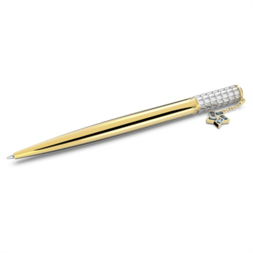Swarovski Celebration 2022 ballpoint pen, Star, White, Gold-tone plated
