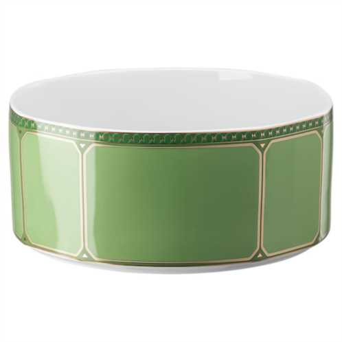 Swarovski Signum serving bowl, Porcelain, Large, Green