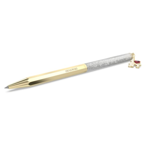 Swarovski I LOVE NY ballpoint pen, White, Gold-tone finish