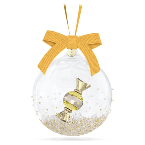 Swarovski Holiday Cheers Dulcis Ball Ornament, Yellow
