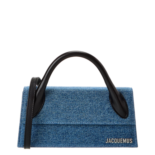 Jacquemus Le Chiquito Long Denim Clutch