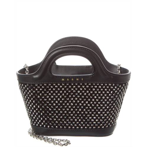 Marni Studded Mini Leather Tote