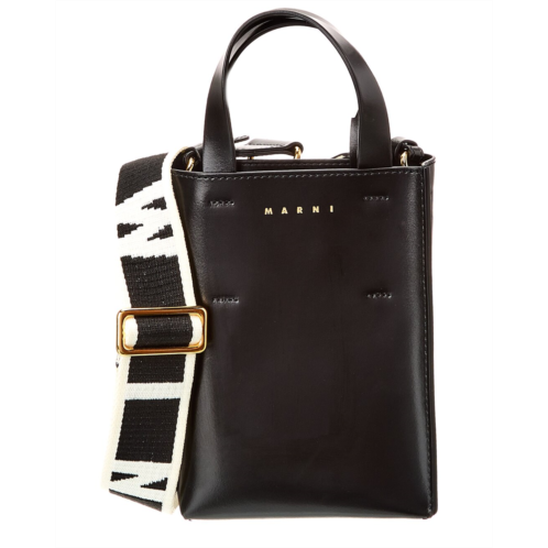 Marni Museo Nano Leather Tote