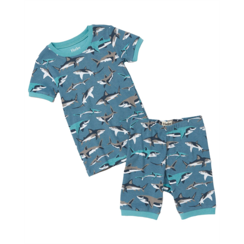 Hatley Sneak Around Sharks Short Pajama Set