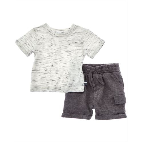 Splendid 2pc Shadow Heather T-Shirt & Short Set