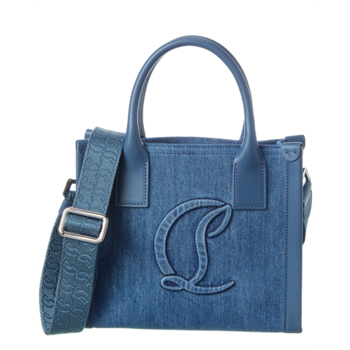 Christian Louboutin By My Side Denim & Leather Tote