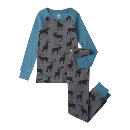 Hatley Majestic Elk Raglan Pajama Set