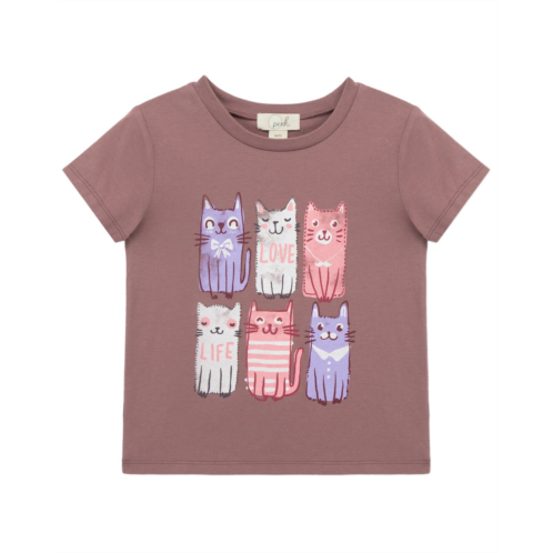 Peek Kids Happy Cats Screened T-Shirt