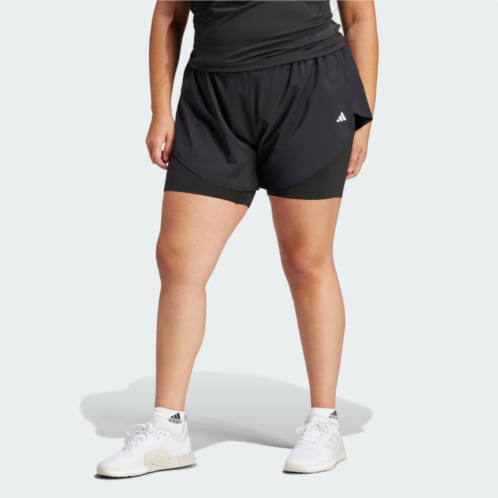 Adidas Designed for Training 2-in-1 Shorts (Plus Size)