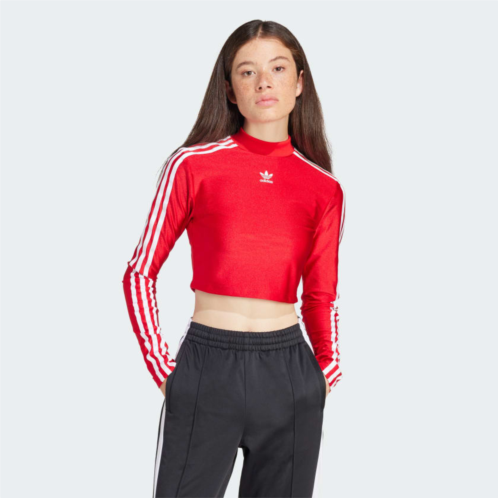 Adidas Adicolor 3-Stripes Cropped Long Sleeve Tee