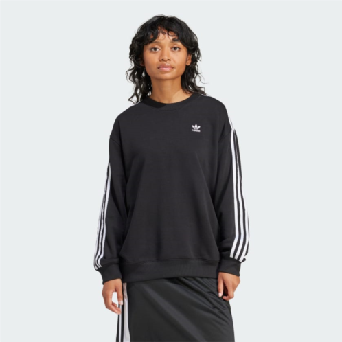 Adidas 3-Stripes Oversized Crew Sweatshirt