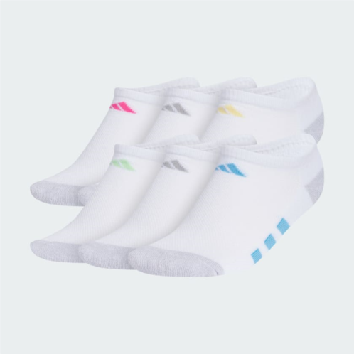 Adidas Athletic Cushioned 6-Pack No-Show Socks Kids