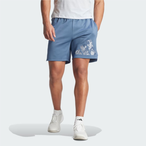 Adidas Workout Logo Knit Shorts