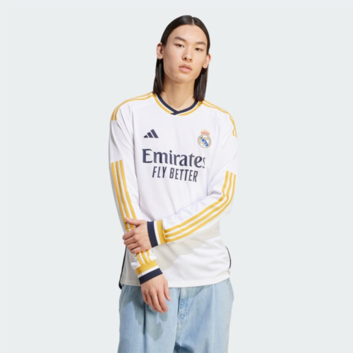 Adidas Real Madrid 23u002F24 Long Sleeve Home Jersey