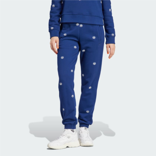 Adidas Allover Mini Crest Logo Sweatpants