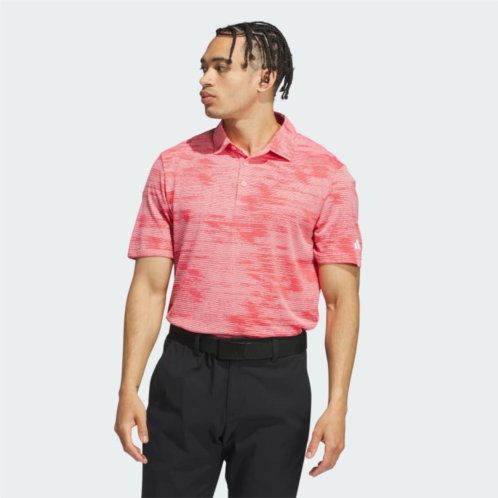 Adidas Ultimate365 Textured Stripe Polo Shirt