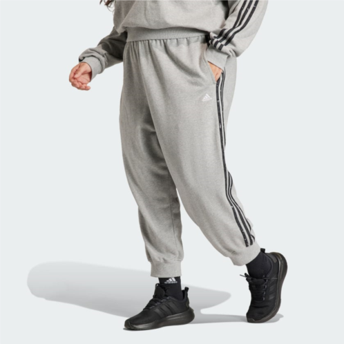 Adidas Essentials 3-Stripes Animal-Print 7u002F8 Pants (Plus Size)