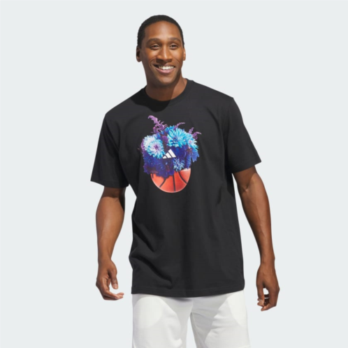 Adidas Floral Hoops Graphic Tee