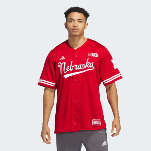 Adidas Nebraska Reverse Retro Replica Baseball Jersey