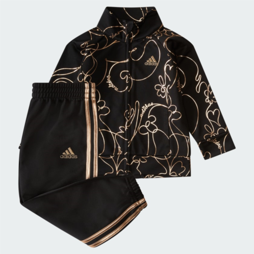 Adidas Two-Piece Printed Glam Tricot Track Set
