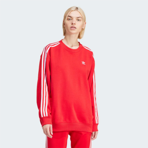 Adidas Adicolor 3-Stripes Oversized Crew Sweatshirt